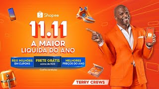 Shopee 1111Terry Crews CANTANDO em português 🧡 ShopeeBR [upl. by Lubin]