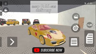 new Gold car delivery Indian Theft Auto simulator game [upl. by Neellok102]