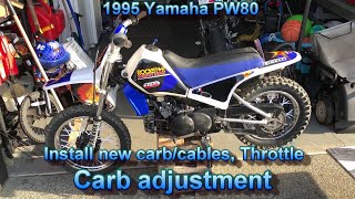 Pw80 Carburetor install and how to adjust carb [upl. by Mikiso]