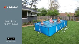 Intex Portable Prefab Above Ground Readymade Swimming Pool Rectangular [upl. by Claudine]