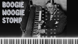 WOW  Boogie Woogie Stomp  Albert Ammons  Piano Visualizer MIDI [upl. by Allecsirp868]