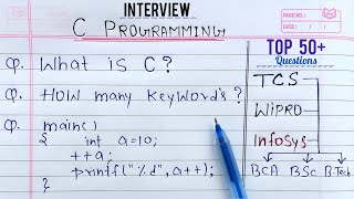 C Programming INTERVIEW Questions for College Placement  Learn Coding  CProgramming [upl. by Pitzer]