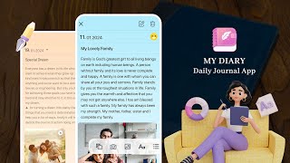 My Diary  Daily Journal App [upl. by Annawahs]