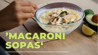 Creamy Flavorful Chicken Macaroni Soup  Sopas [upl. by Adlez636]