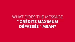 What does quotmaximum credit exceededquot mean [upl. by Eldwen]