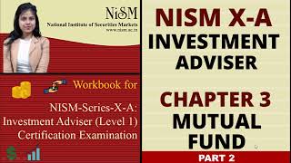 NISM Investment Advisor Chapter 3  Mutual Fund Part 2 [upl. by Naitsihc]