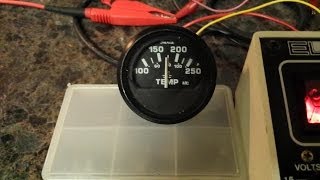 How to test a temperature sensor  sending unit and temperature gauge [upl. by Mllly]