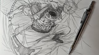 The God Father One Piece white beard  Drawing Edward Newgate [upl. by Sidnac]