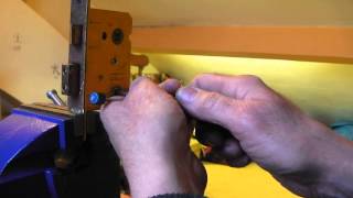 Picking open a Legge yellow mortice lock non British Standard [upl. by Loella520]