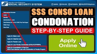 HOW TO APPLY CONDONATION IN SSS ONLINE [upl. by Alledi208]