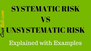 Systematic Risk vs Unsystematic Risk  Explained with Examples [upl. by Malvina]