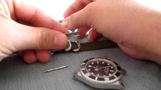 Rolex Submariner 14060m  Watch Strap change zulu [upl. by Odranreb]