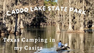 Caddo Lake State Park  Texas camping in my Casita [upl. by Asehr]