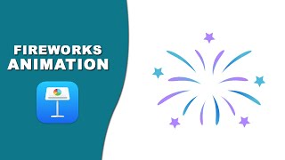 How to add Fireworks animation in Apple Keynote [upl. by Obbard]