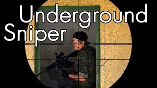 Airsoft Sniper Gameplay  Scope Cam  Underground Sniper [upl. by Mercie]