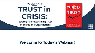 TRUST in CRISIS Strategies for Rebuilding Trust in Teams and Organizations [upl. by Moriah]