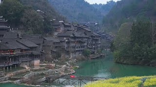 Walking in Guizhou Wujiang Village Explore the fantasy wonderland in reality・4K HDR [upl. by Shana]