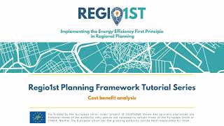 Regio1st Planning Framework tutorial series  CostBenefit Analysis Tool [upl. by Argus]