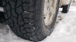 Hankook Dynapro ATM Tire Snow Test Review Dodge Durango [upl. by Ecinnej]