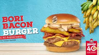 Wendys Puerto Rico  Bori Bacon Burger [upl. by Ailel529]