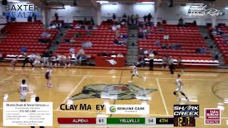 ALPENA AT YELLVILLE SR BOYS BASKETBALL [upl. by Nahtnaoj]