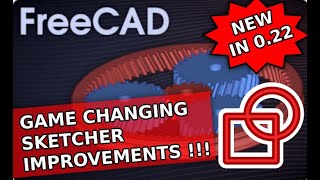 NEW Game Changing FreeCAD 022 Sketcher Features [upl. by Michaele]