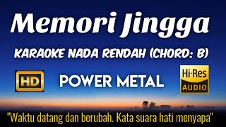 Memori Jingga  Power Metal Karaoke Lower Key Nada Rendah HD HQ 6 [upl. by Sirkin695]