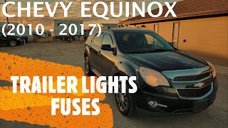 Chevrolet Equinox  TRAILER LIGHTS FUSE LOCATION 2010  2017 [upl. by Nicole]