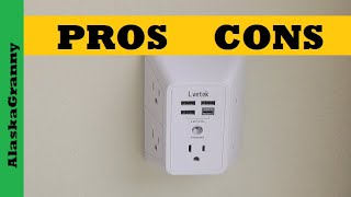 USB Outlet Extender Power Strip Surge Protector Pros Cons [upl. by Primalia]