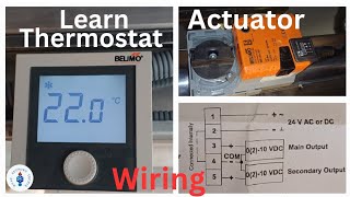 How to connect Thermostat to Actuator  Belimo Thermostat  10tr CSU  Hvacsupporttechie [upl. by Norrv751]