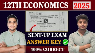 12th Economics Answer Key  Bihar board Class 12 Sent Up Exam 2024 Question Paper Solution [upl. by Kalle817]