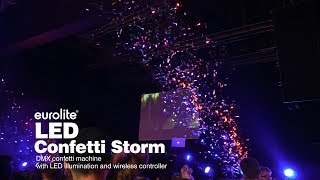 EUROLITE LED Confetti Storm [upl. by Aitsirt]