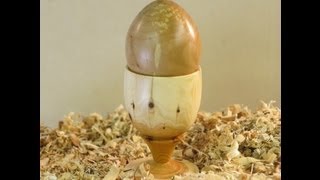 Wood Turning  An Egg amp Egg Cup [upl. by Sudbury671]