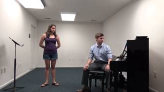 Healthy Belting Demonstration for musical theatre [upl. by Ennaecarg]