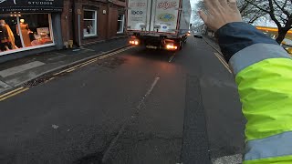 UK HGV CLASS 2 POV DRIVING VLOG MERCEDES AXOR 2533 REFRIGERATED LORRY  FISH DELIVERY TO SHOPS 4 [upl. by Naik836]