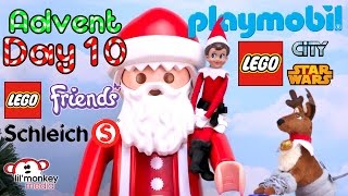 DAY 10  2016 Advent Calendar Collection 4 Playmobil 2 Schleich Lego Friends City amp Star Wars [upl. by Nadoj]