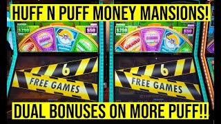 HUFF N PUFF MONEY MANSIONS SLOT WE GOT OUR FAVORITE BONUS [upl. by Etiam]