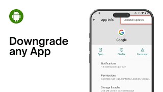 How To Downgrade Any App On Android 2024 [upl. by Erminia]