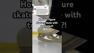 Why do ice skates have toe picks on them⛸️❄️figureskating shortvideo iceskating shorts [upl. by Grissom520]