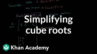 Simplifying conditions for invertibility  Matrix transformations  Linear Algebra  Khan Academy [upl. by Aicsila636]