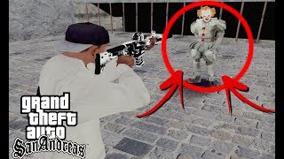 ENCONTRÉ A ESO EL PAYASO IT PENNYWISE   GTA San Andreas SecretoMisterioMod [upl. by Lleroj]