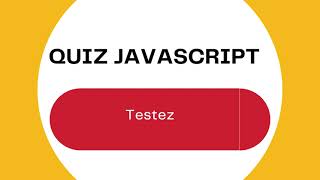 Javascript Quiz sur les variables [upl. by Llertnac731]