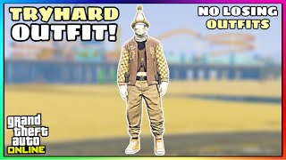 Easy Tan Joggers Invisible Torso Glitch Tryhard Modded Outfit No Transfer GTA Online [upl. by Genevra]