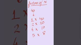 Factors of a Number [upl. by Ignatius]