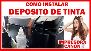 COMO INSTALAR DRENAJE DE TINTA EN IMPRESORAS CANON PIXMAFÁCIL Y RAPIDO IMPRESORA CANON SERIE G [upl. by Aihppa]