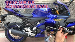 How to activate Quick shifter on R15 V4  Yamaha R15 V4 [upl. by Hernando]