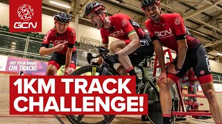 GCN Track Cycling Challenge  Velodrome Rookies Try The Kilo [upl. by Itoc]