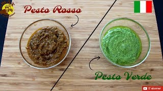 Recette Pesto rosso amp Pesto verde ULTRA RAPIDE amp GOURMANDE  ANNONCE à la fin [upl. by Eelnayr]