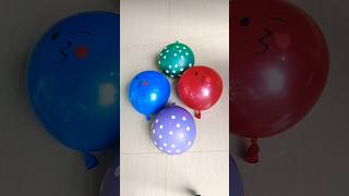 popping 2 emoji polka dot balloons reverse video [upl. by Gierk]