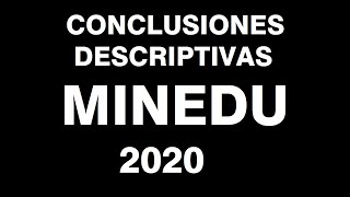 CONCLUSION DESCRIPTIVA de la Competencia Ejemplo  2020Conclusion Descriptiva por Periodo Ejemplos [upl. by Naaman]